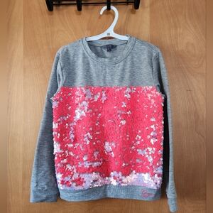 Girls Guess Long Sleeve Sequin Long Sleeve Tee 8